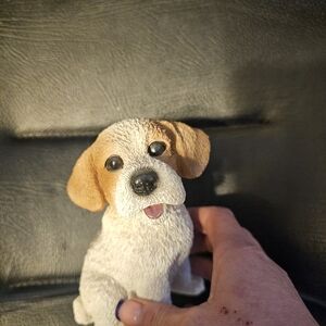 Fox Terrier Puppy Ceramic Figurine